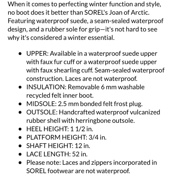 Sorel Joan Of Arctic Boots Color Major & Dark Stone - Picture 5 of 13